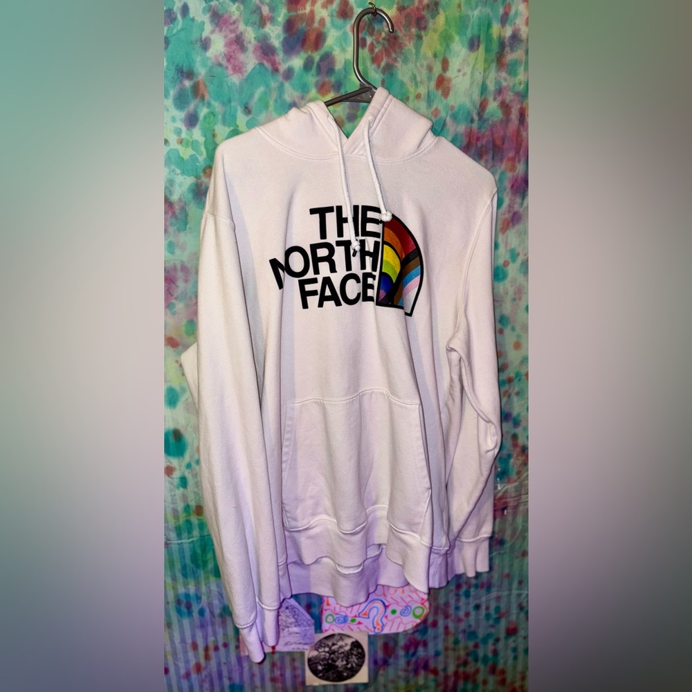 The North Face PRIDE White Hoodie LGBTQ+